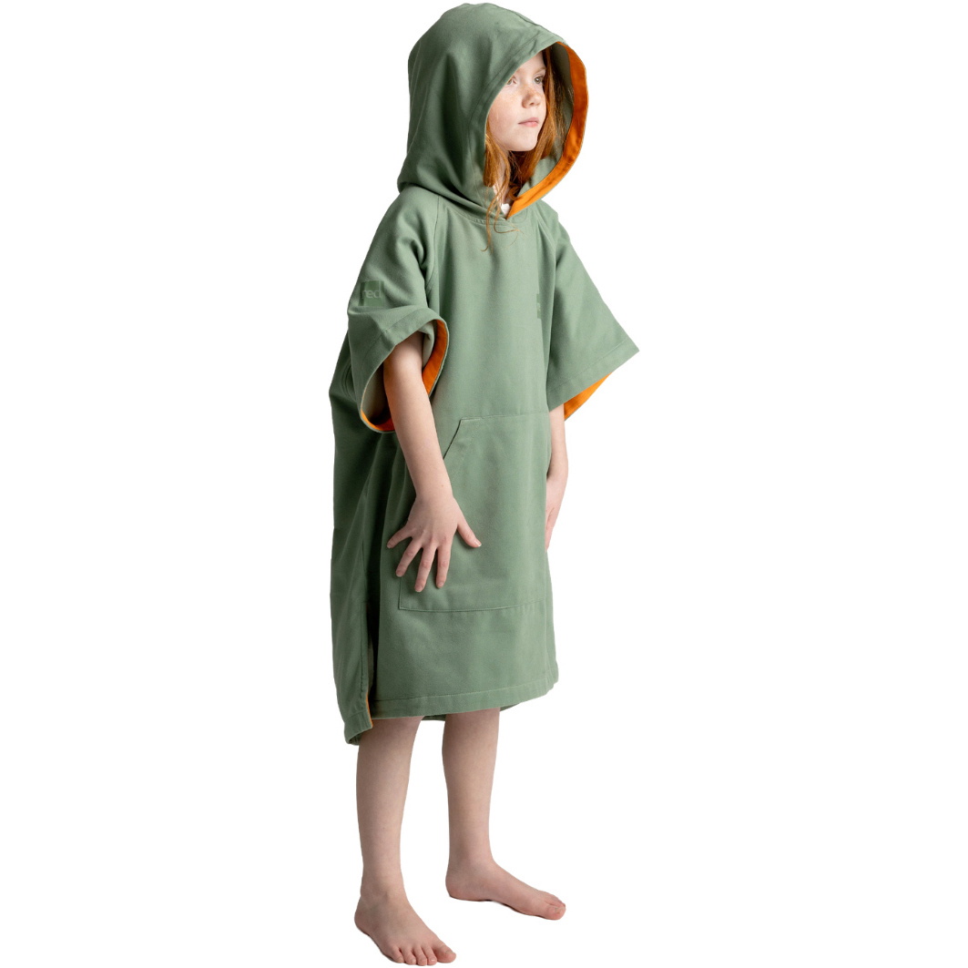 2026 Red Paddle Co Junior Quickdry Mikrofiber-omklædningskåbe 002-009-006-J - Sage Green